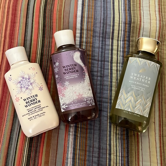 Bath & Body Works Bath & Body Bath Body Works Winter Berry Wonder Shower Gel Lotion Plus